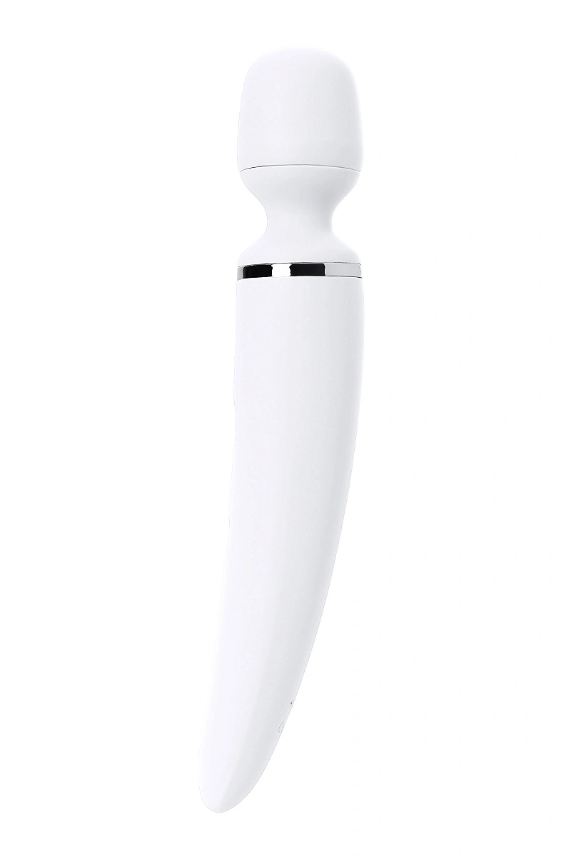 Нереалистичный вибратор Satisfyer Wand-er Woman, ABS пластик, белый, 34 см