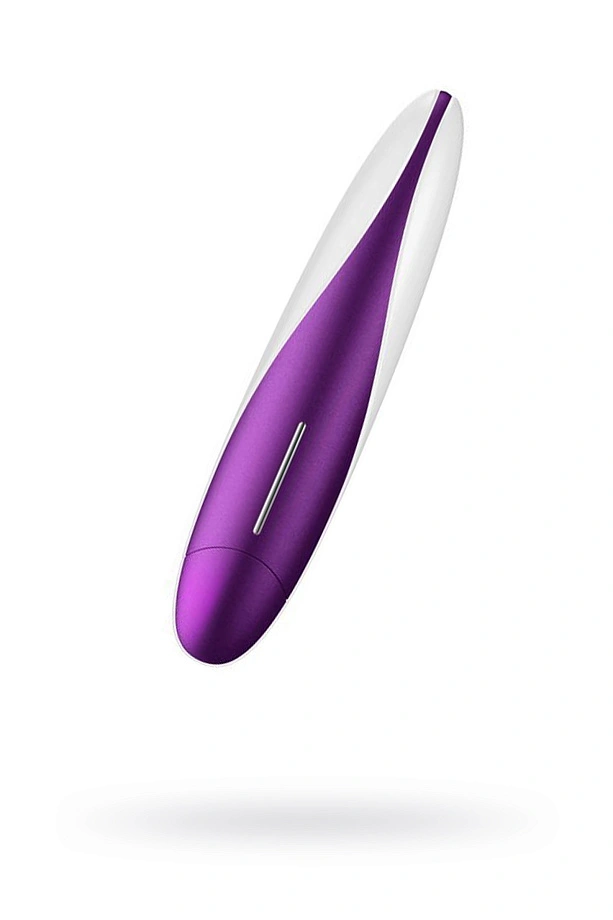 Вибратор на батарейках OVO F11, белый-филетовый, влагостойкий