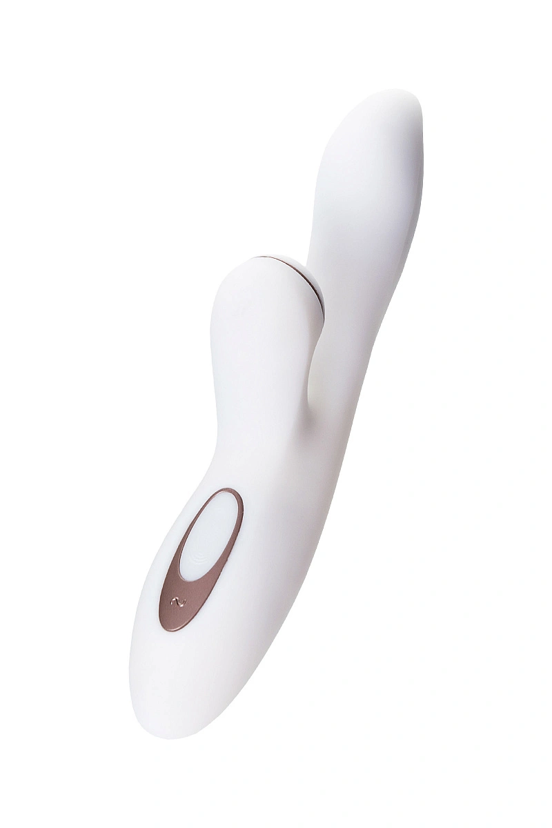 Вибратор Satisfyer Pro+ G-Spot, с вакуум-волновым стимулятором, силикон, белый, 22 см