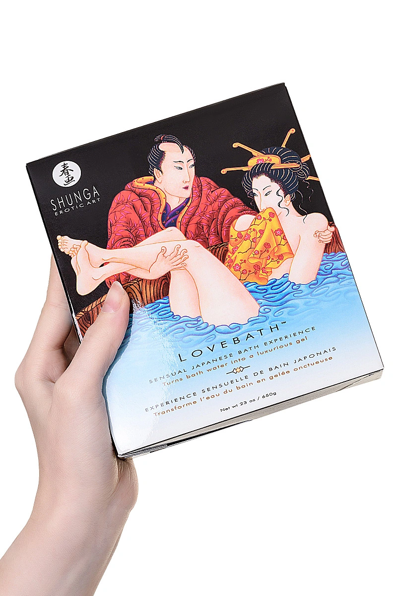 Порошок для принятия ванны Shunga серии LOVEBATH «Океанское искушение», голубой, 650 гр