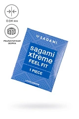 Презервативы Sagami, extreme, feel fit, гладкие, 19 см, 5,1 см, 1 шт.