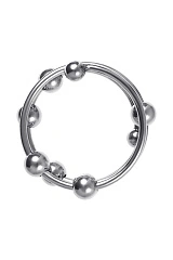 Кольцо под головку члена Metal by TOYFA, металл, серебристое, Ø 4см