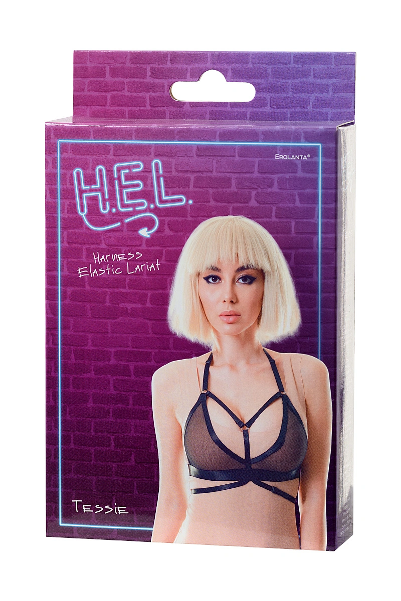 Стреп H.E.L. Tessie, текстиль, черный, OS