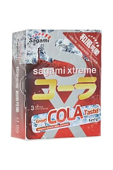 Презервативы Sagami, xtreme, cola, латекс, 19 см, 5,2 см, 3 шт.