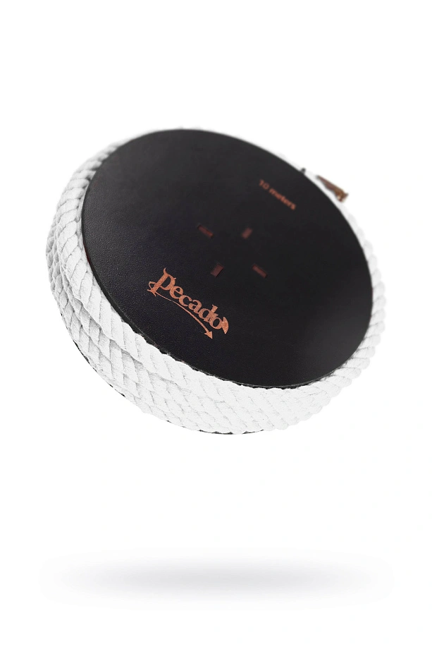 Веревка для шибари Pecado, на катушке, хлопок, белая, 10 м