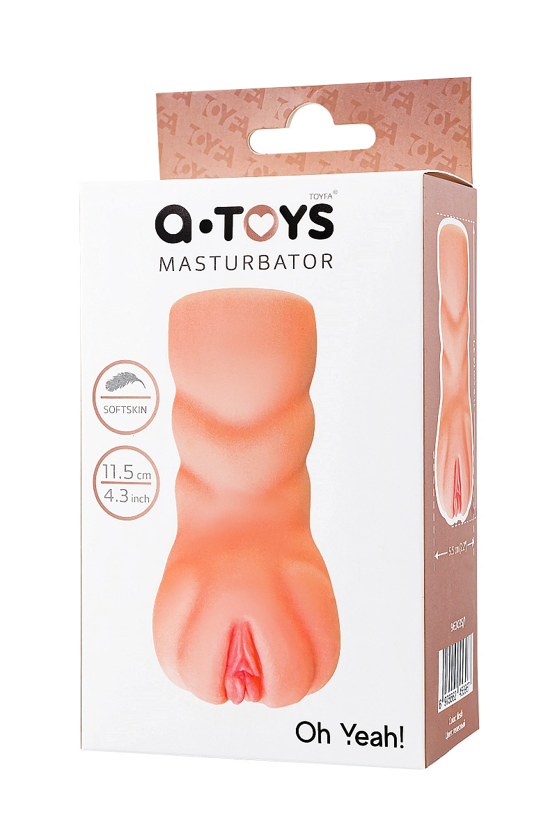 Реалистичный мастурбатор A-Toys by TOYFA Oh Yeah!, TPE, телесный,15 см