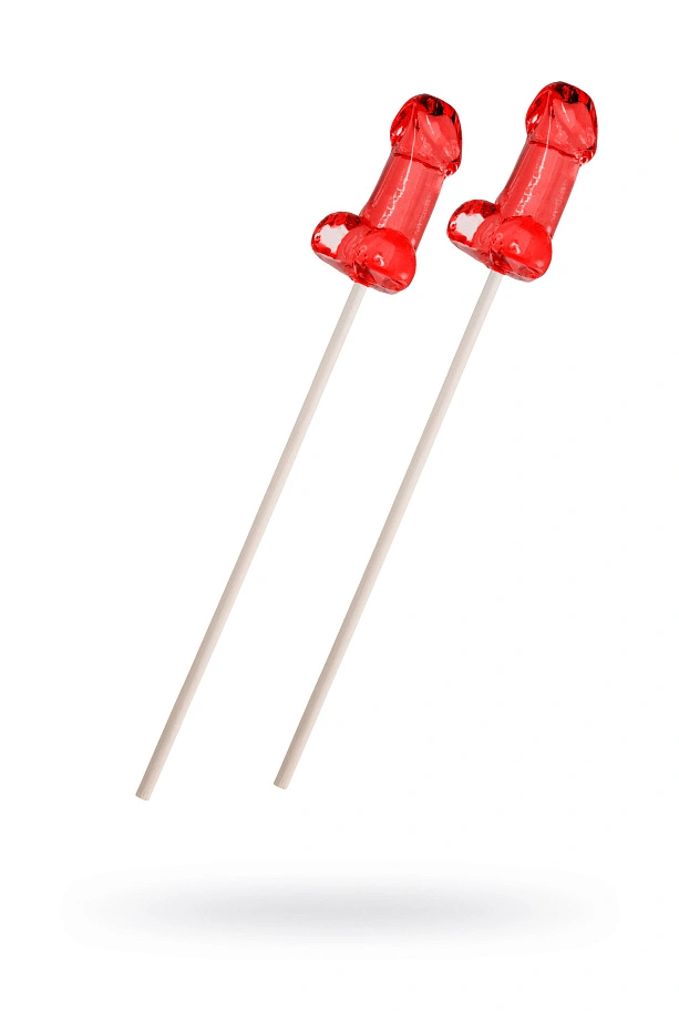 Леденец (2 шт.) «Член Whiskey», мини, красный, 42 гр., Sosuчki