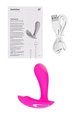 Вибратор для ношения с вагинальной стимуляцией Satisfyer Top Secret Connect App, розовый, 11 см
