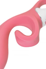 Нереалистичный вибратор Satisfyer Hug me Connect App, силикон, розовый, 20,5 см