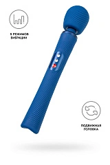 Вибромассажер Fun Factory VIM VIBRATING WAND, силикон, синий, 31,3 см