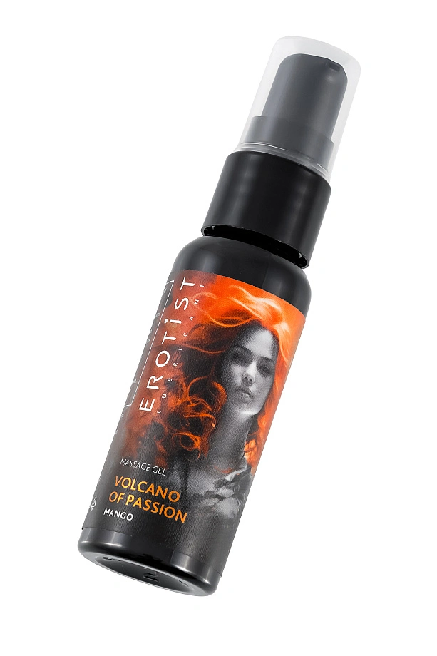 Гель с эффектом вибрации VOLCANO OF PASSION: MANGO (со вкусом манго), 25 мл, Erotist