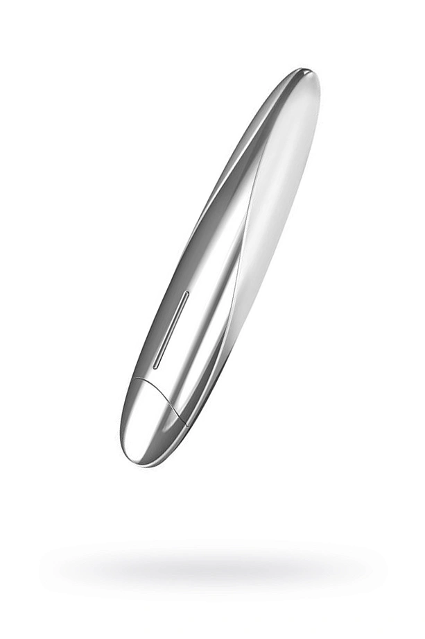 Вибратор на батарейках OVO F11, влагостойкий, белый-серебристый