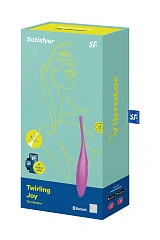 Точечный вибратор Satisfyer Twirling Joy Connect App, силикон, розовый