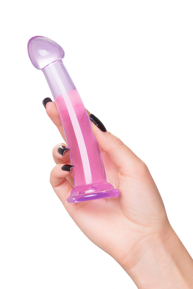 Нереалистичный фаллоимитатор Jelly Dildo S Toyfa Basic, TPE, фиолетовый, 15,5 см