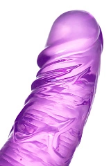 Фаллоимитатор двусторонний с вибропулей TOYFA Double Dildo with Vibro Bullet, TPR, фиолетовый, 35 см