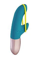 Вибратор Fun Factory AMORINO, силикон, голубой, 17 см