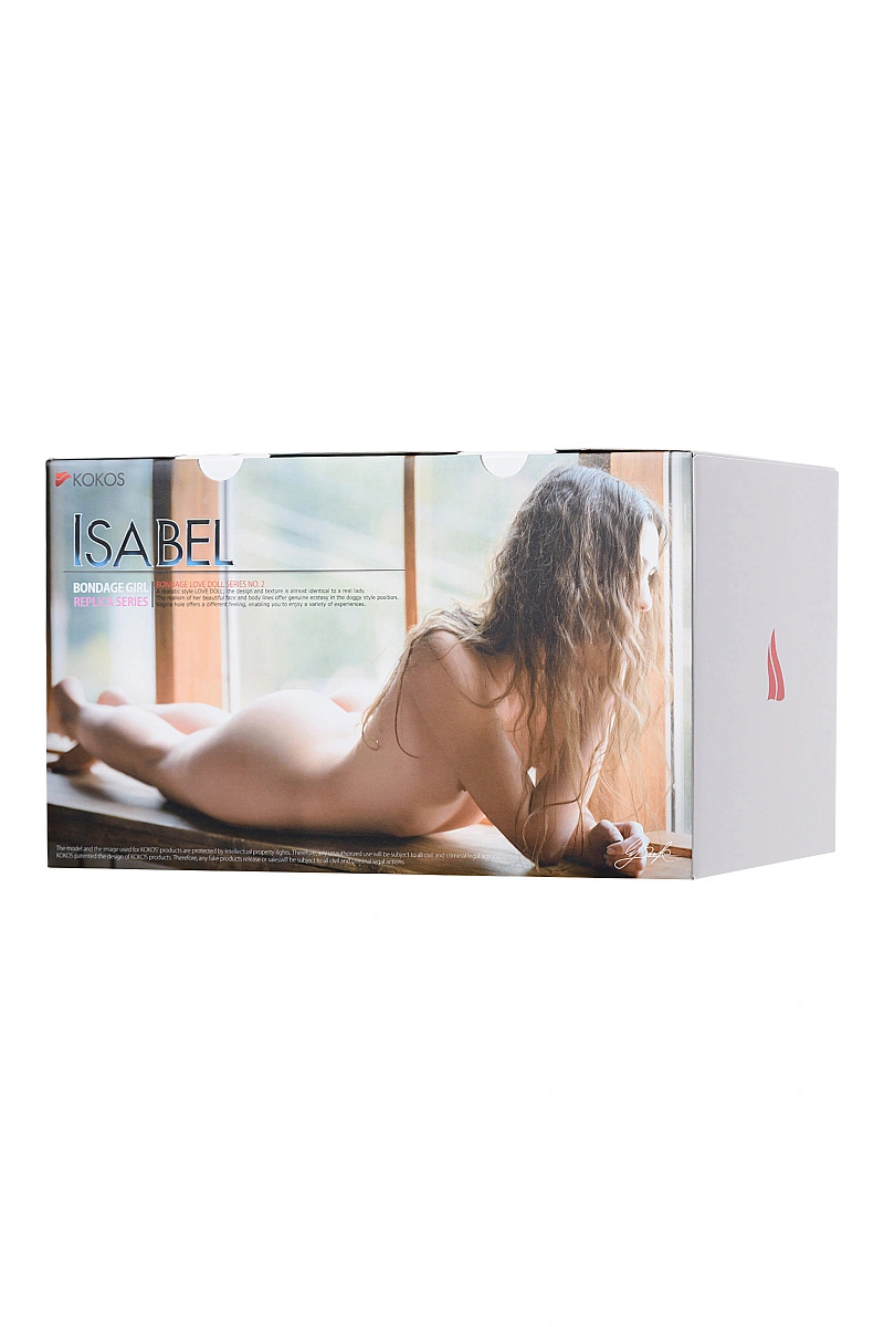 Мастурбатор реалистичный KOKOS ISABEL, TPR, телесный, 26 см