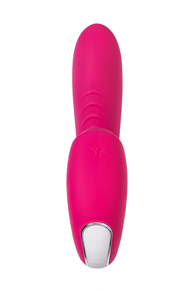 Вибратор Satisfyer Sunray Connect App, с вакуум-волновым стимулятором, силикон, розовый, 15 см