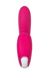 Вибратор Satisfyer Sunray Connect App, с вакуум-волновым стимулятором, силикон, розовый, 15 см