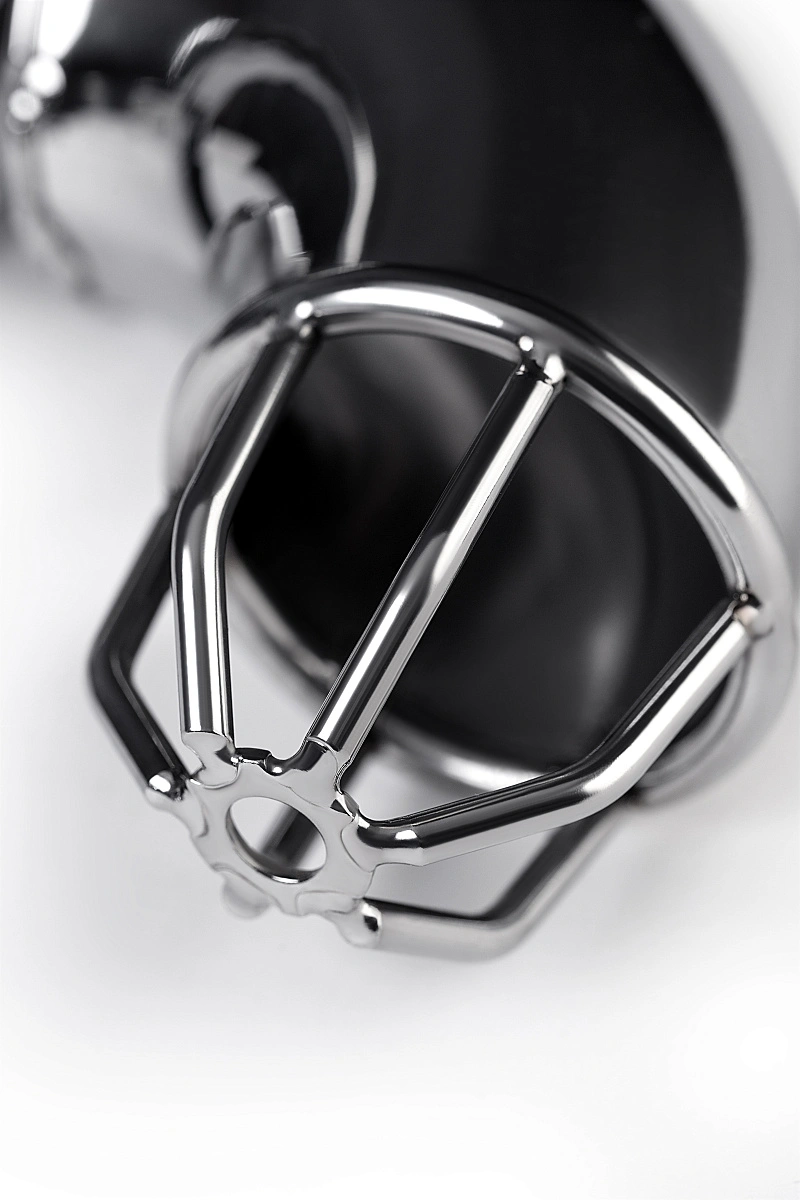 Пояс верности мужской Metal by TOYFA с открытой головкой, серебряный, 13 см