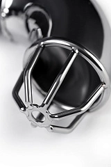 Пояс верности мужской Metal by TOYFA с открытой головкой, серебряный, 13 см