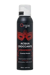 Шипучая пена для массажа Orgie Acqua Croccante, клубника (Strawberry), 150 мл