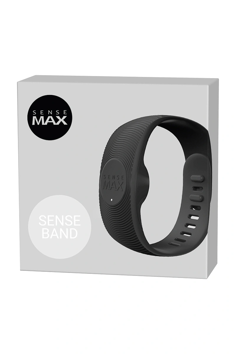 Браслет к мастурбаторам Sense Max, силикон, черный, 11,5 см