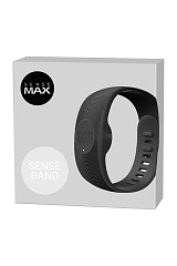 Браслет к мастурбаторам Sense Max, силикон, черный, 11,5 см