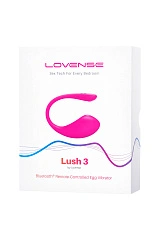 Виброяйцо LOVENSE Lush 3, силикон, розовый, 18 см