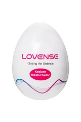 Мастурбатор нереалистичный LOVENSE Kraken, TPE, белый, 6,2 см