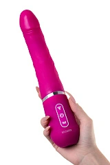 Нереалистичный вибратор Ailighter Smart Telescopic lover, TPE, розовый, 27,1 см.