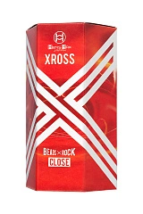 Мастурбатор нереалистичный MensMax XROSS BEADS×ROCK CLOSE, TPE, прозрачный, 14,2 см