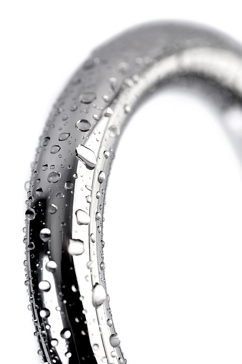 Насадка на пенис с анальной втулкой Metal by TOYFA, металл, серебристый, размер М