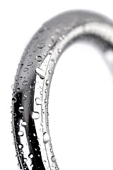 Насадка на пенис с анальной втулкой Metal by TOYFA, металл, серебристый, размер М