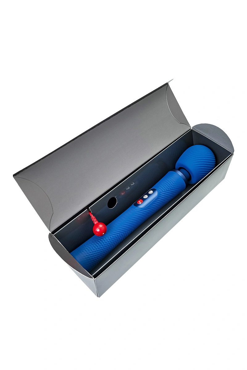 Вибромассажер Fun Factory VIM VIBRATING WAND, силикон, синий, 31,3 см