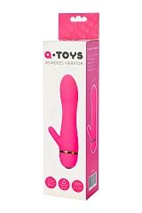 Вибратор A-Toys by TOYFA с клиторальным стимулятором, силикон, розовый, 15 см