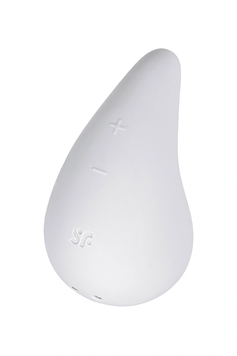 Вибромассажер Satisfyer Dew Drop, силикон, белый, 8,1 см