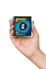 Презервативы  GANZO XXL увеличенные, латекс, 19 см, 5,5 см, 3 шт.