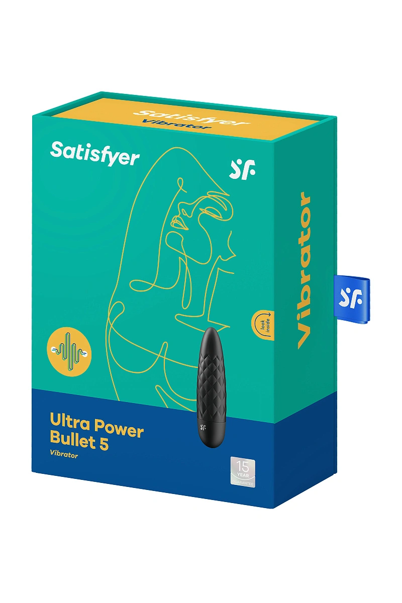 Мини-вибратор для путешествий Satisfyer Ultra Power Bullet 5, силикон, черный