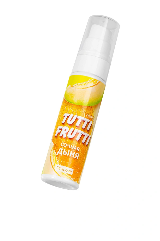 Съедобная гель-смазка для орального секса со вкусом сочная дыня, 30 г, TUTTI-FRUTTI
