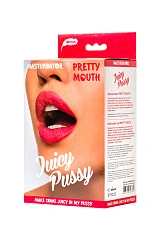 Мастурбатор реалистичный Juicy Pussy by TOYFA Pretty Mouth, рот и вагина, SoftSkin, телесный,17 см