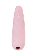 Вакуум-волновой стимулятор с вибрацией Satisfyer Curvy 2 Connect App, силикон, розовый, 13,41 см