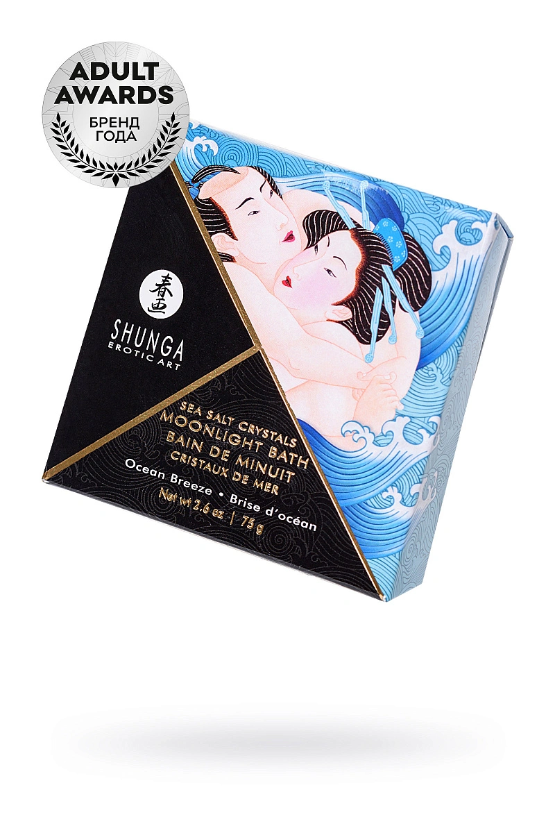 Соль Мёртвого моря Shunga Moonlight Bath "Океанский бриз" с лечебными свойствами, 75 гр.