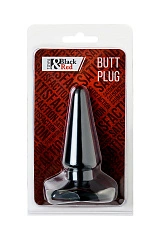 Анальная втулка Black & Red by TOYFA, ПВХ, черная, 10 см, Ø 3 см