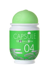 Мастурбатор нереалистичный MensMax CAPSULE 04, Matsu, TPE, зеленый, 8 см