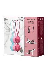 Набор вагинальных шариков Satisfyer Balls C03 Double, силикон, ассорти, Ø 3 см.