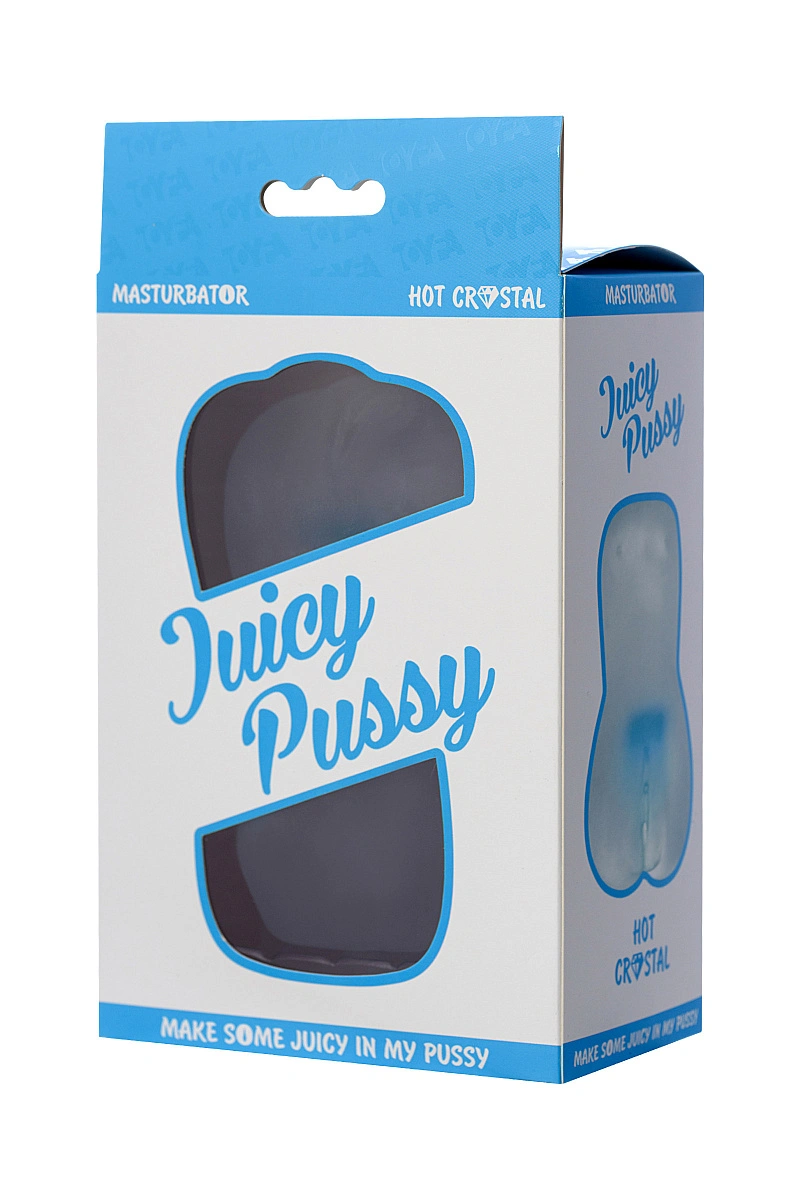 Мастурбатор реалистичный Juicy Pussy by TOYFA Hot Crystal, TPE, 14,5 см