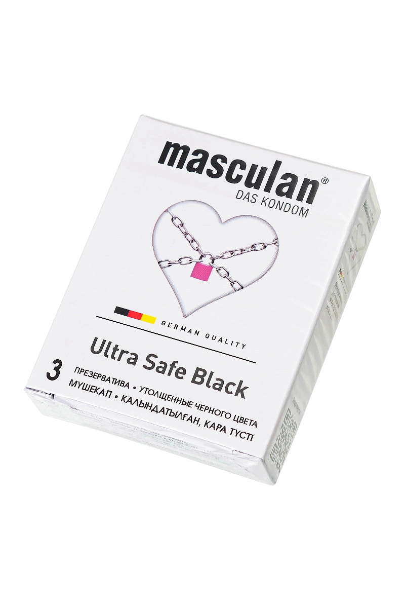 Презервативы Masculan, ultra 4, ультрапрочные, 19 см, 5,3 см, 3 шт. (Ultra Safe №3)