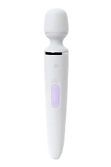 Нереалистичный вибратор Satisfyer Wand-er Woman, ABS пластик, белый, 34 см