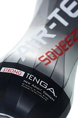 Нереалистичный мастурбатор TENGA Air-Tech Squeeze Strong, TPE, белый, 17 см